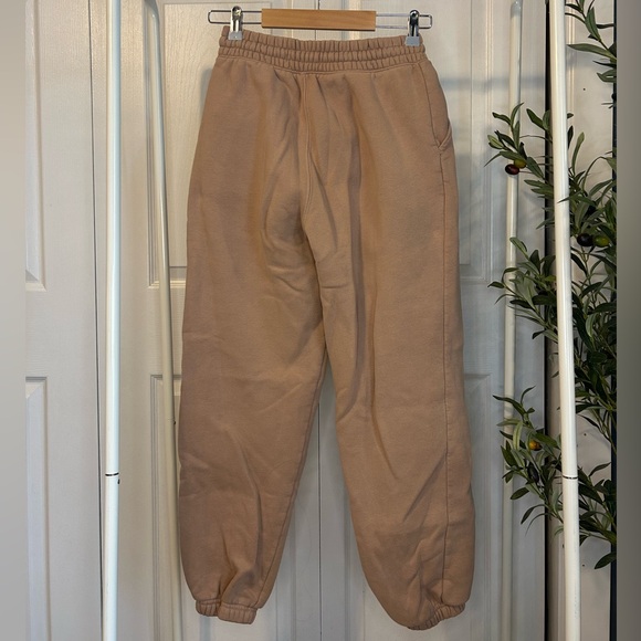 🫎ABERCROMBIE Soft A&F Max Essentials Soft Tan/Camel Sweatpant Jogger - Small - Picture 3 of 4